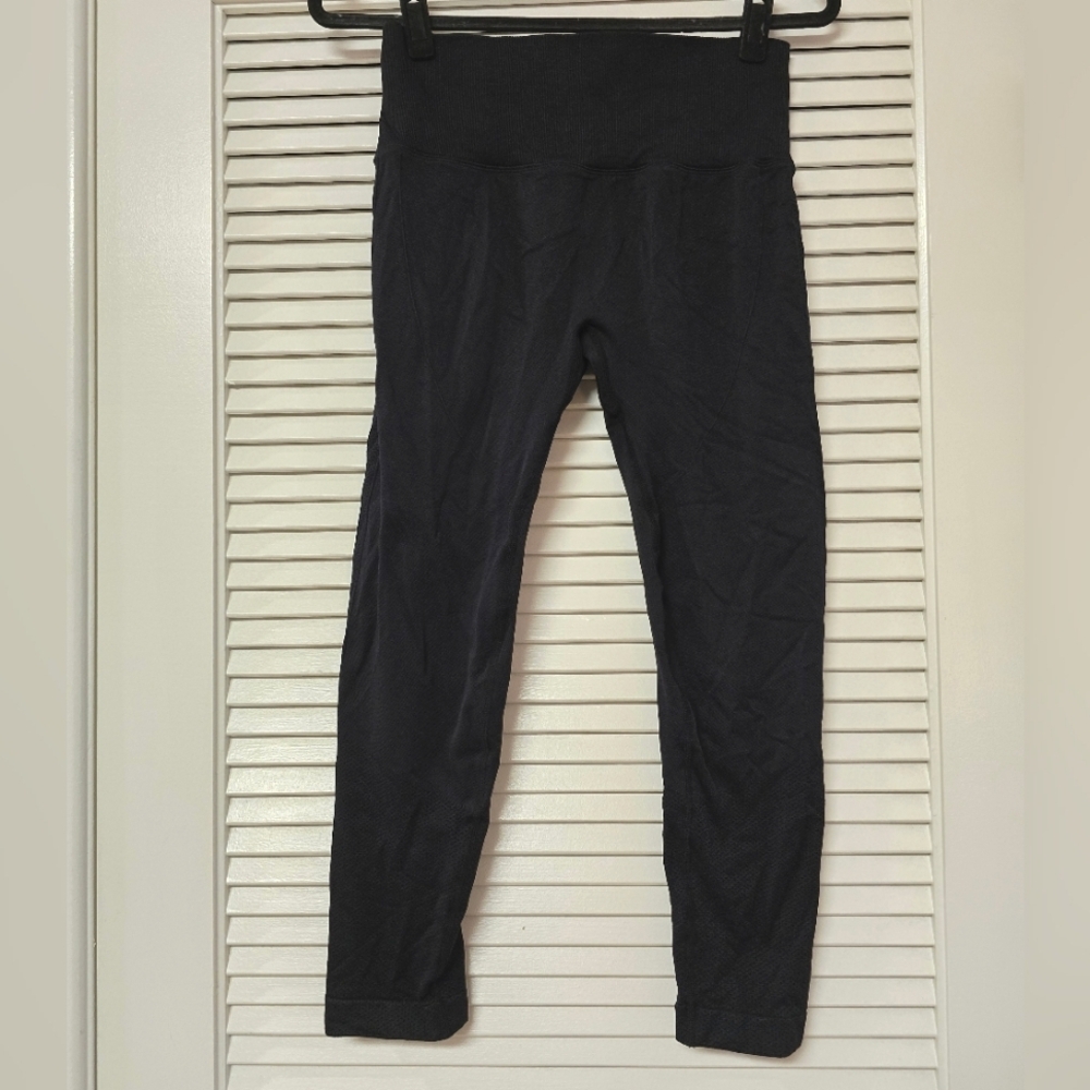 Black Athletic Activewear Workout Leggings